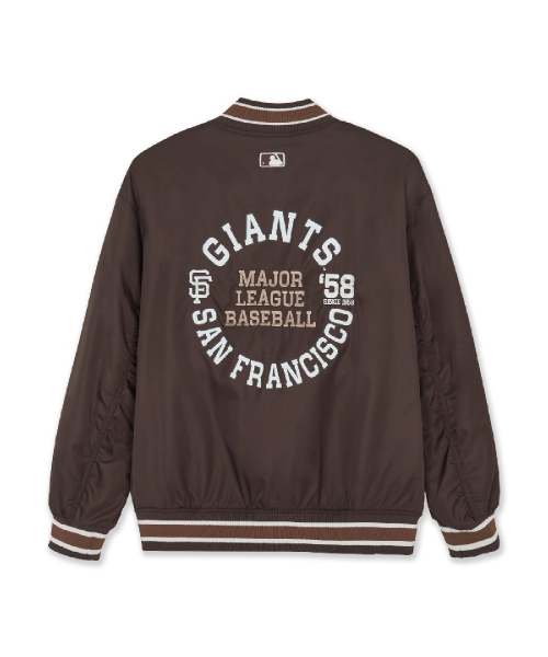 NYLON LETTER VARSITY JACKET