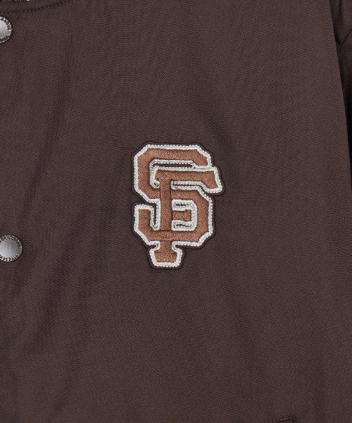 NYLON LETTER VARSITY JACKET
