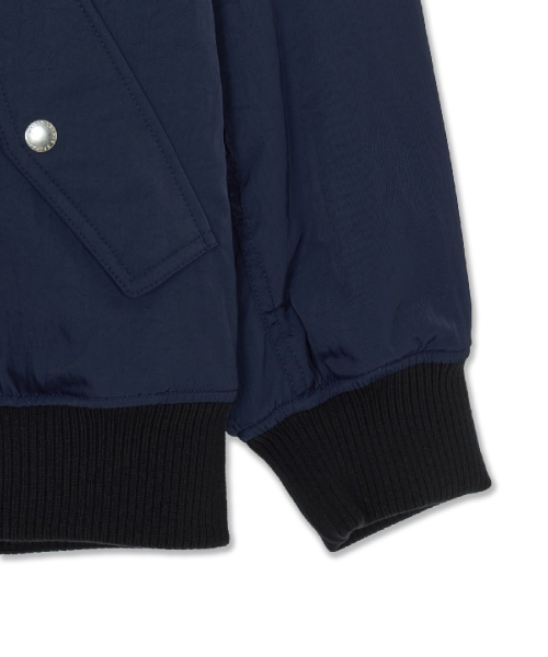 Nylon Hood Detachable Varsity Jacket