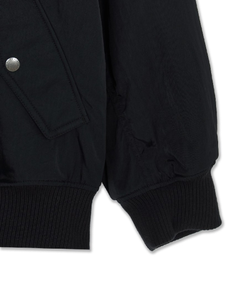 Nylon Hood Detachable Varsity Jacket
