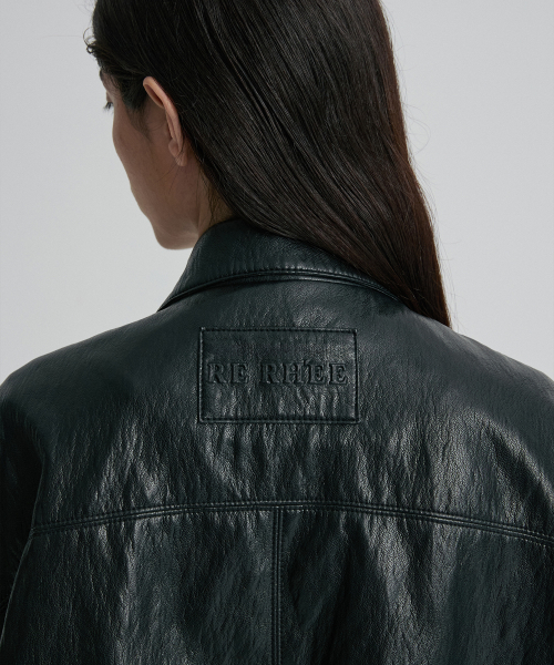 FAUX LEATHER BLOUSON JACKET