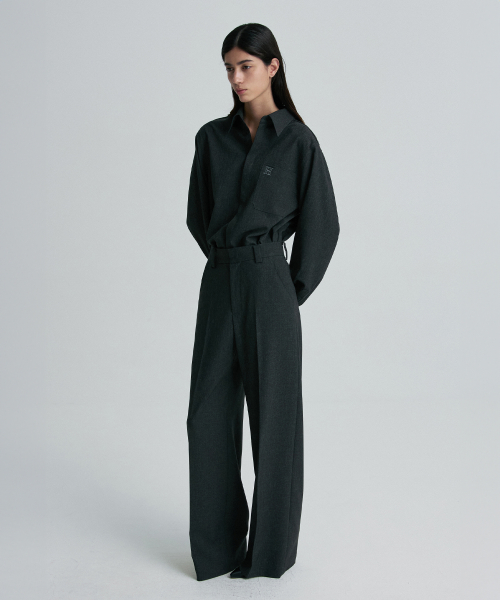 STRAIGHT-LEG TROUSERS
