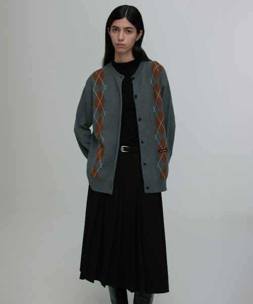 WOOL-SILK BLEND PLEATED SKIRT