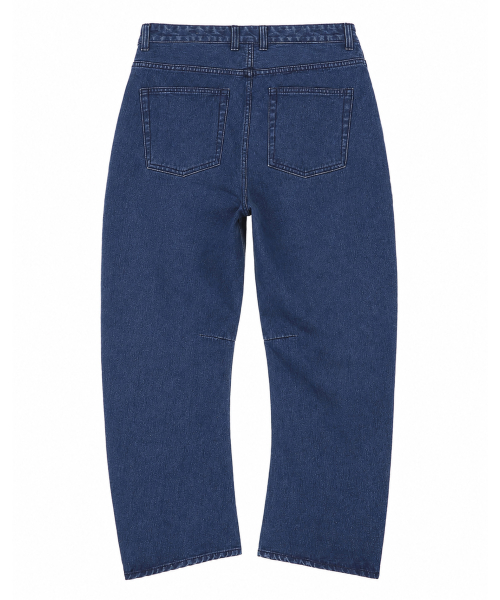 Indigo BARREL Denim Pants Blue