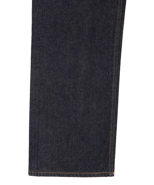 Indigo Straight Denim Pants, Dark Navy