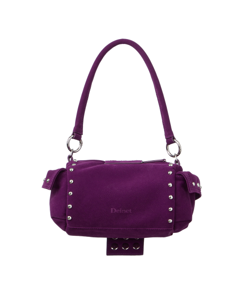 TWO-WAY STUD MINI BAG IN PURPLE