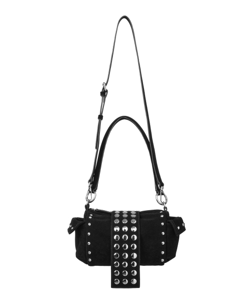 TWO-WAY STUD MINI BAG IN BLACK