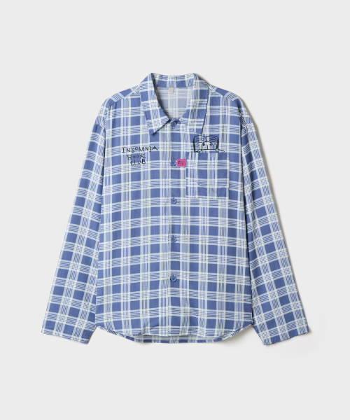 KYOBO BOOK CENTRE Long-Sleeve Pajamas (Blue)_SPPPG4TU05