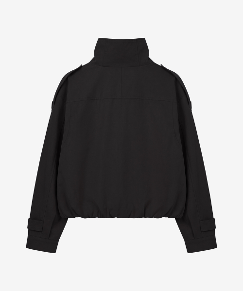 노베라 벌룬 하이넥 자켓_블랙 Novera Balloon High-Neck Jacket_Black