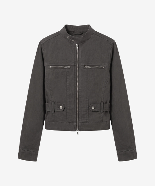벡터 스냅 슬림 자켓_챠콜 Vector Snap Slim Jacket_Charcoal