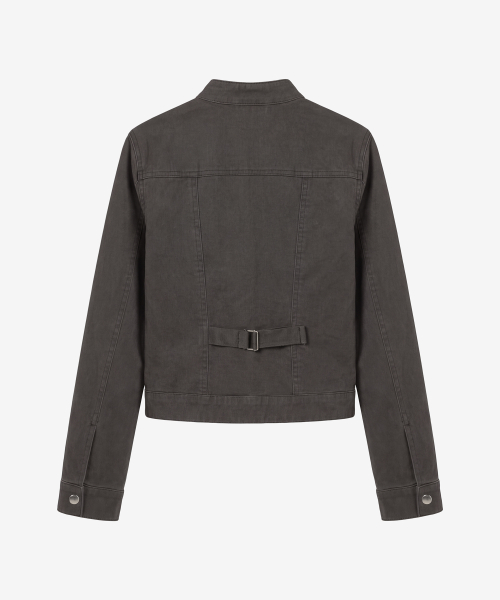 벡터 스냅 슬림 자켓_챠콜 Vector Snap Slim Jacket_Charcoal