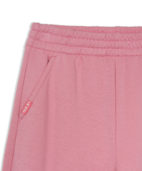 Womens Varsity Vintage Hip Lettering Brushed Semi Wide Pants