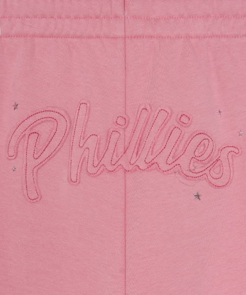 Womens Varsity Vintage Hip Lettering Brushed Semi Wide Pants