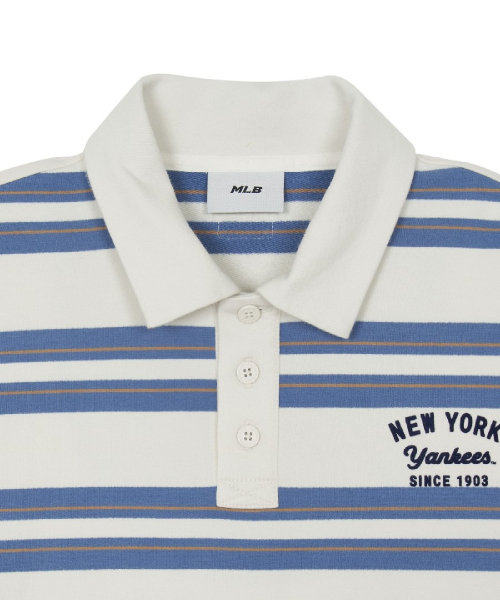 Basic Stripe Collar Button Sweatshirts