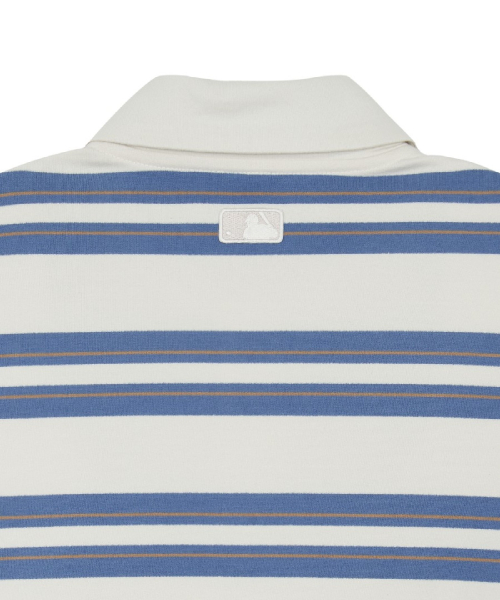 Basic Stripe Collar Button Sweatshirts