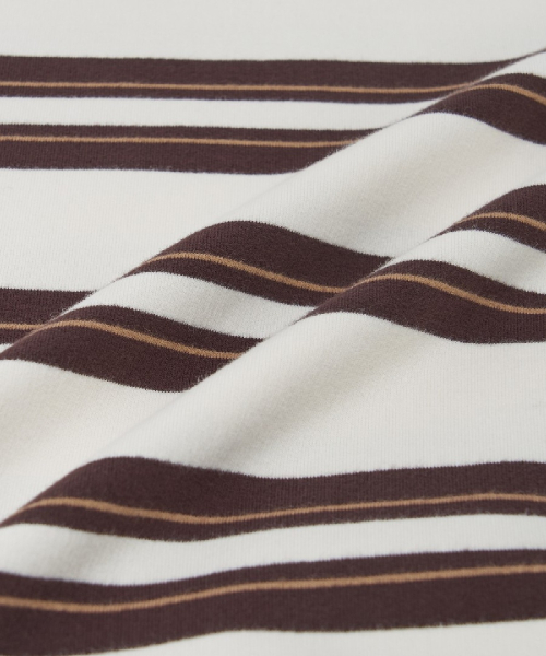 Basic Stripe Collar Button Sweatshirts
