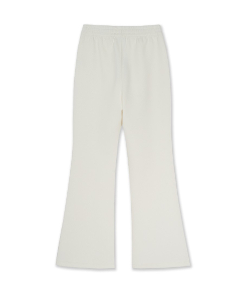 Womens Varsity Ribbed Flare Pants