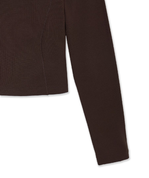 WOMENS BASIC LIGHT BRUSHED SLIM FIT LONG SLEEVE T-SHIRTS