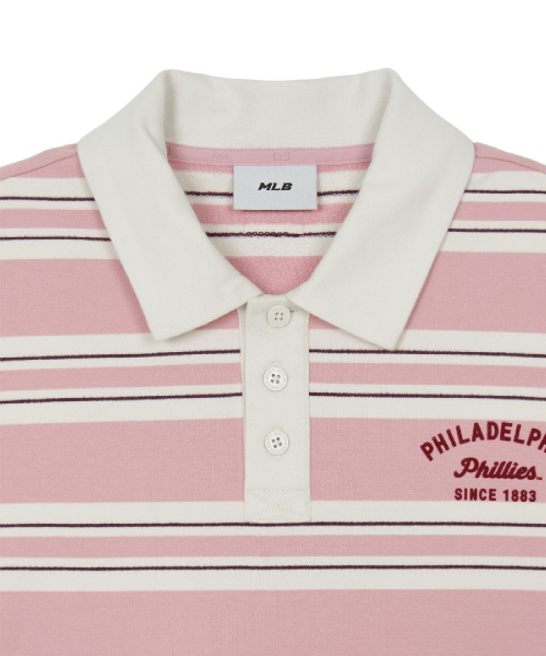 Basic Stripe Collar Button Sweatshirts