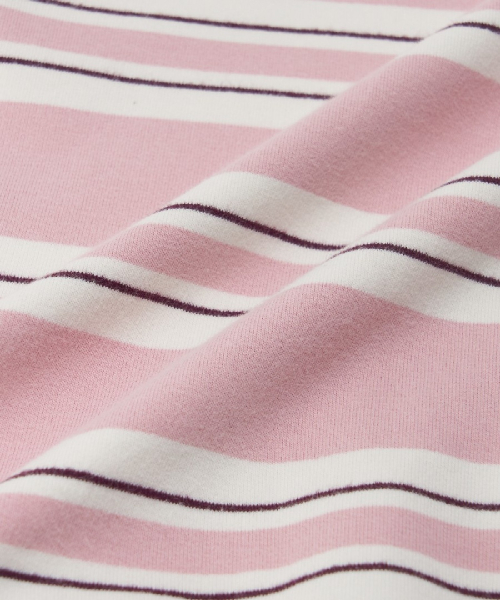 Basic Stripe Collar Button Sweatshirts