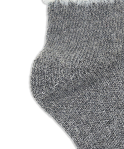 Fluffy Stripe Crew Socks