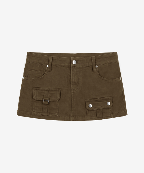 벡터 모듈 스커트_브라운 Vector Module Skirt_Brown