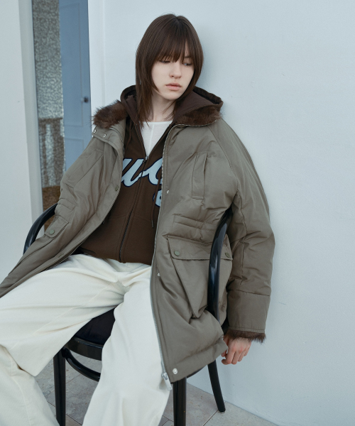 Fur Parka Down Jumper J1DJ721A