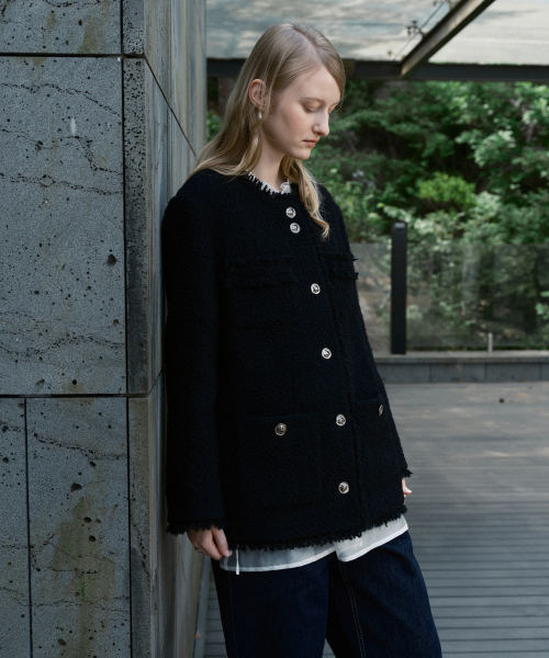 Wool Tweed Jacket J1JK721A