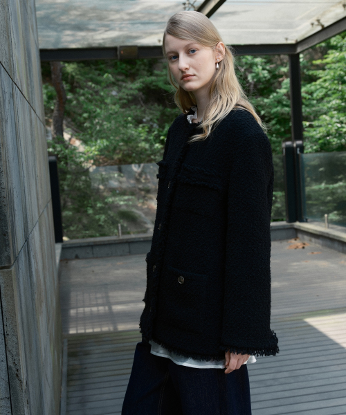 Wool Tweed Jacket J1JK721A