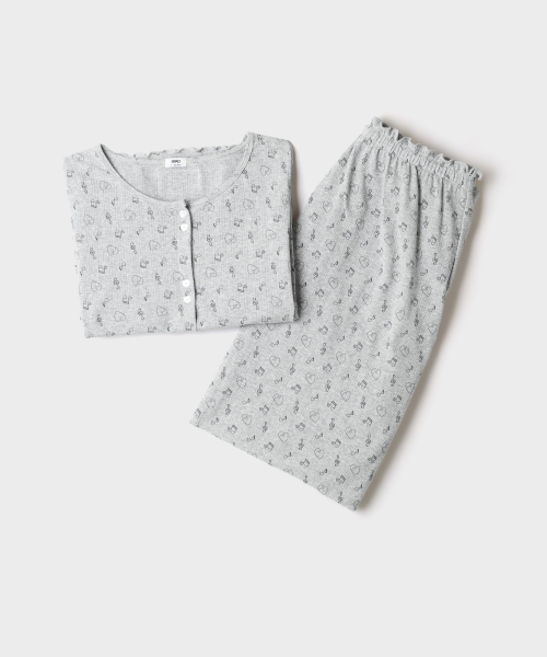 [HUGYOURSKIN X SPAO] Pajamas (Gray)_SPPPG4VU17