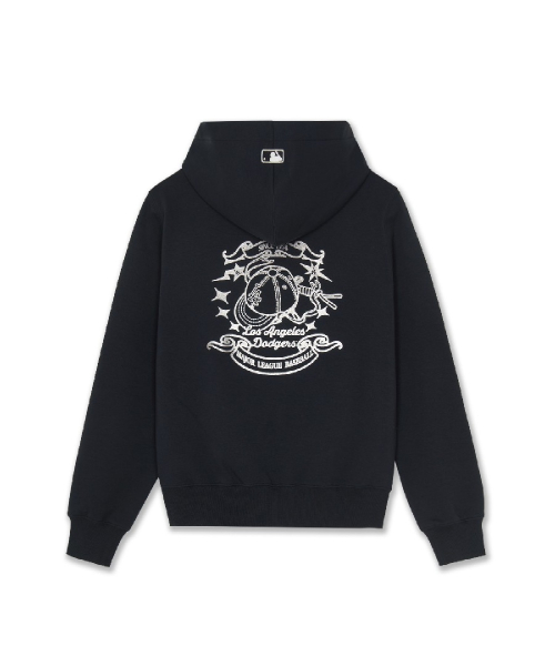 Basic Back Graphic Brushed Hoodie