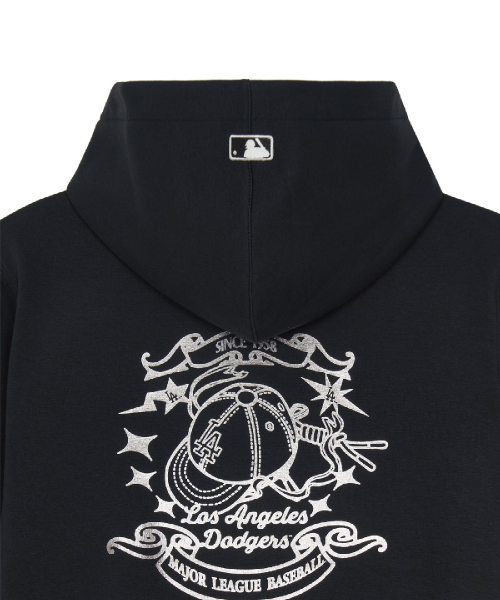 Basic Back Graphic Brushed Hoodie