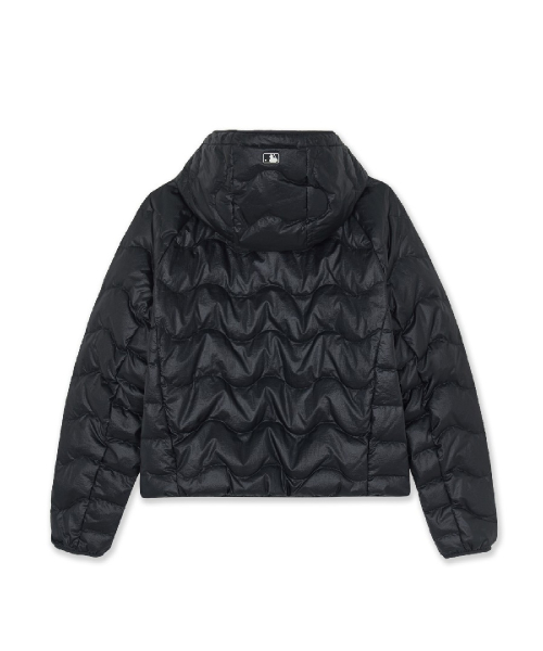 WomenS Gorpcore Wave Quilt Hood Light Down Jkt