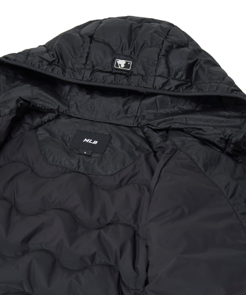 WomenS Gorpcore Wave Quilt Hood Light Down Jkt