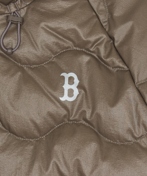 WomenS Gorpcore Wave Quilt Hood Light Down Jkt