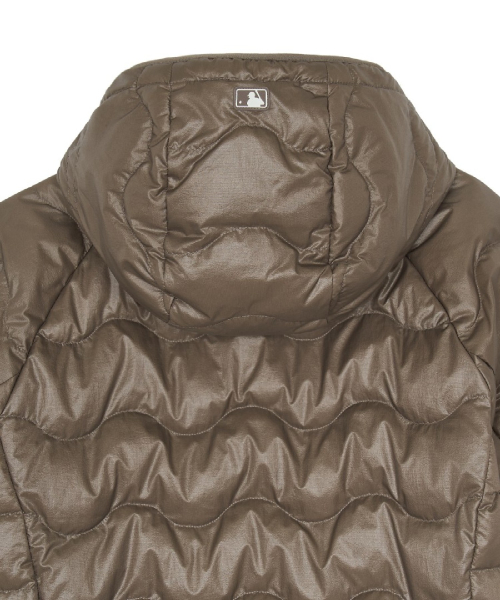 WomenS Gorpcore Wave Quilt Hood Light Down Jkt