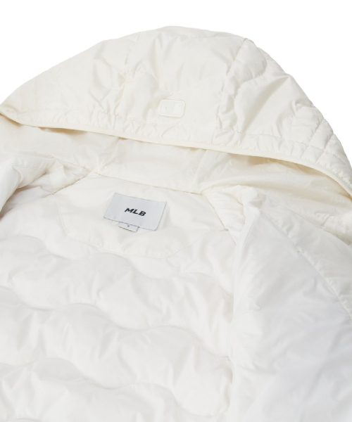 WomenS Gorpcore Wave Quilt Hood Light Down Jkt