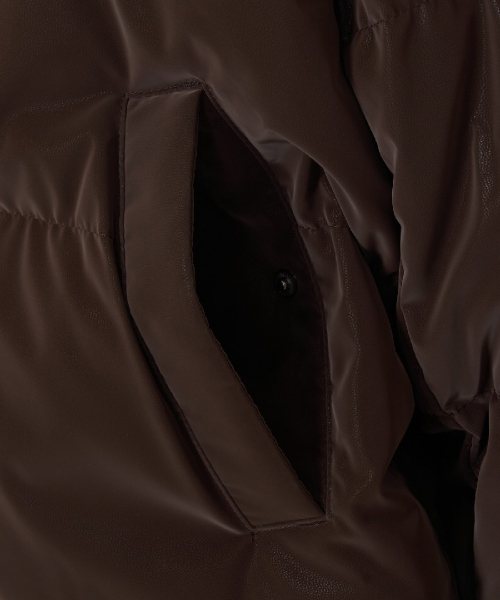 WomenS Matt Glossy Crop Down Jkt