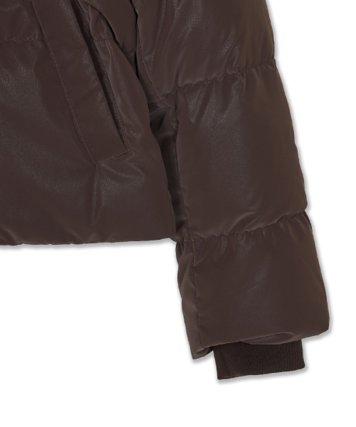 WomenS Matt Glossy Crop Down Jkt