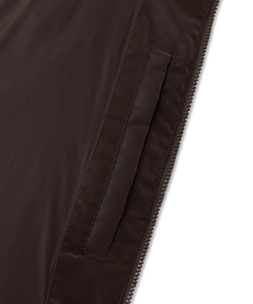 WomenS Matt Glossy Crop Down Jkt