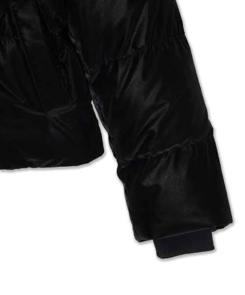WomenS Matt Glossy Crop Down Jkt