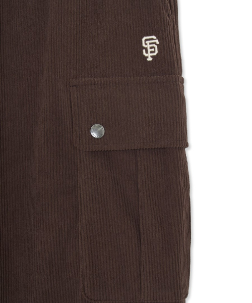 Vintage Corduroy Cargo Wide Pants