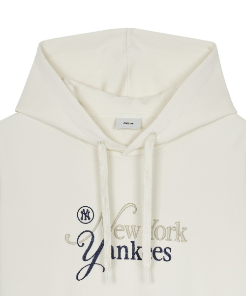 BASIC SERIFF BIG LETTERING LOGO HOODIE