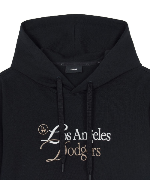 BASIC SERIFF BIG LETTERING LOGO HOODIE