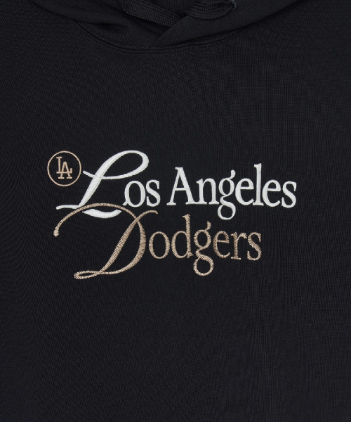 BASIC SERIFF BIG LETTERING LOGO HOODIE