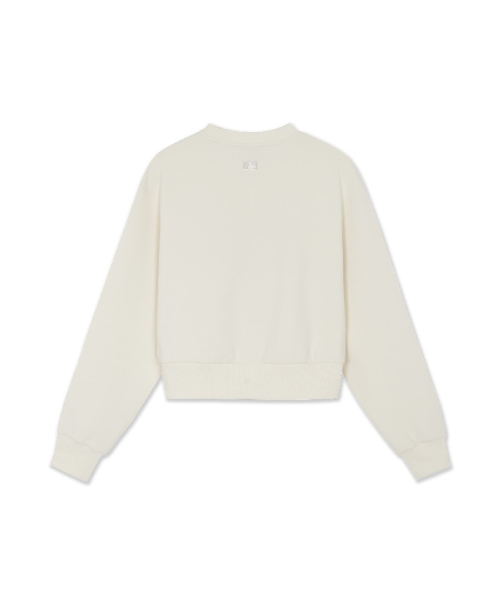 WOMENS BASIC SERIFF BIG LETTERING LOGO SWEATSHIRTS