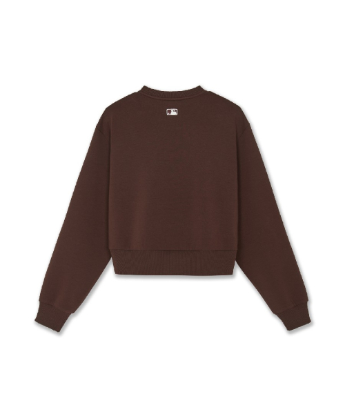 WOMENS BASIC SERIFF BIG LETTERING LOGO SWEATSHIRTS