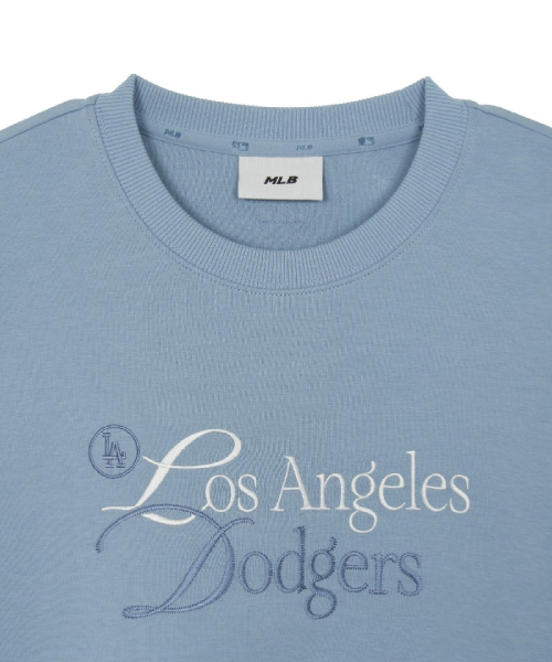 WOMENS BASIC SERIFF BIG LETTERING LOGO SWEATSHIRTS