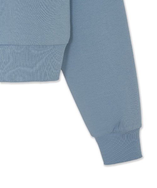 WOMENS BASIC SERIFF BIG LETTERING LOGO SWEATSHIRTS
