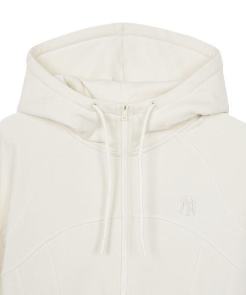 WomenS Basic Sportive Seam Hood Zip Up